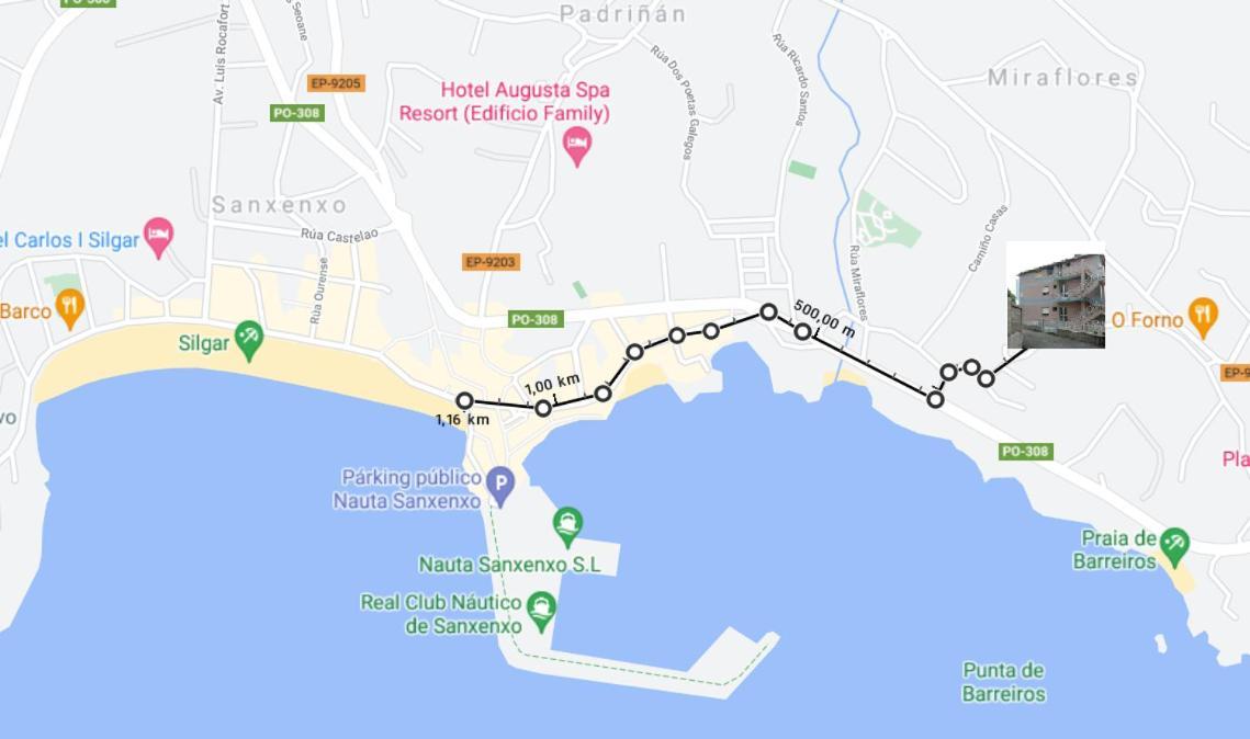 Piso Silgar 10 Pax Leilighet Sanxenxo Eksteriør bilde
